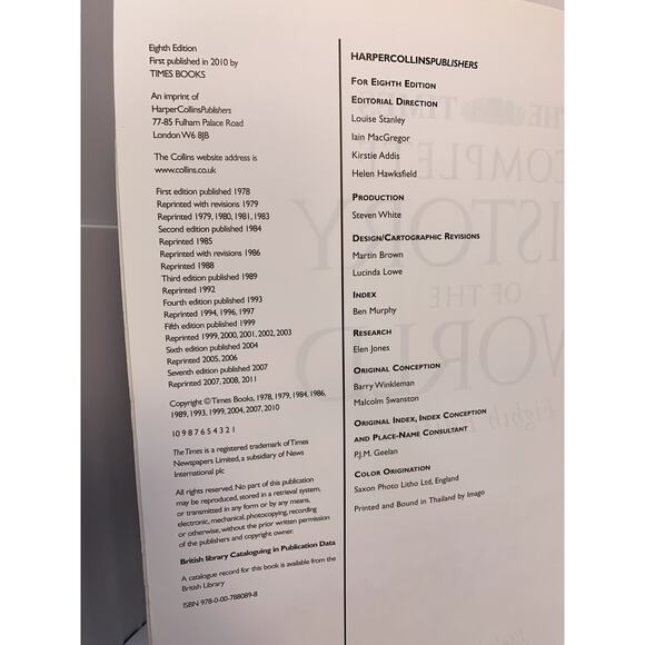 Times Complete History of the World Paperback Book 2010 Richard Overy Homeschool - Picture 2 of 9